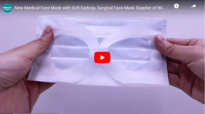 New Medical Fask with Soft Earloop, Surgical Fask Supplier of Winner Medical (باللغة الإنجليزية)